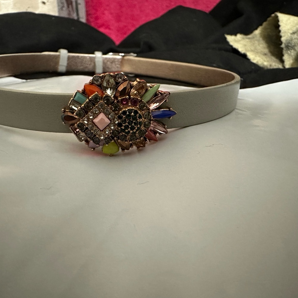 Stella And Dot Retired Mix It Up Pink Bracelet Colorful Pendant